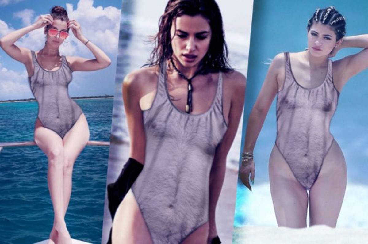 Ex de Cristiano entre las modelos que se unen a la moda del bañador peludo