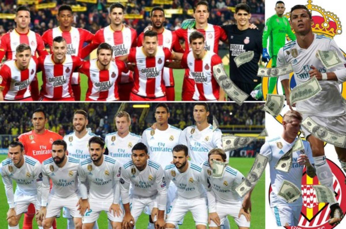 Los futbolistas más caros y baratos del Real Madrid y Girona FC