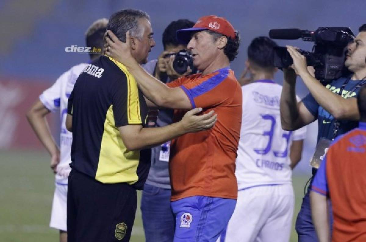 Real España-Olimpia: Pedro Troglio todavía no le ha ganado a Ramiro Martínez en Honduras