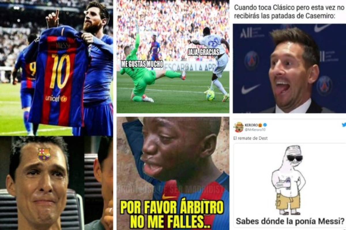 Real Madrid ganó el Clásico y los memes hacen pedazos al Barcelona, Dest y Lionel Messi