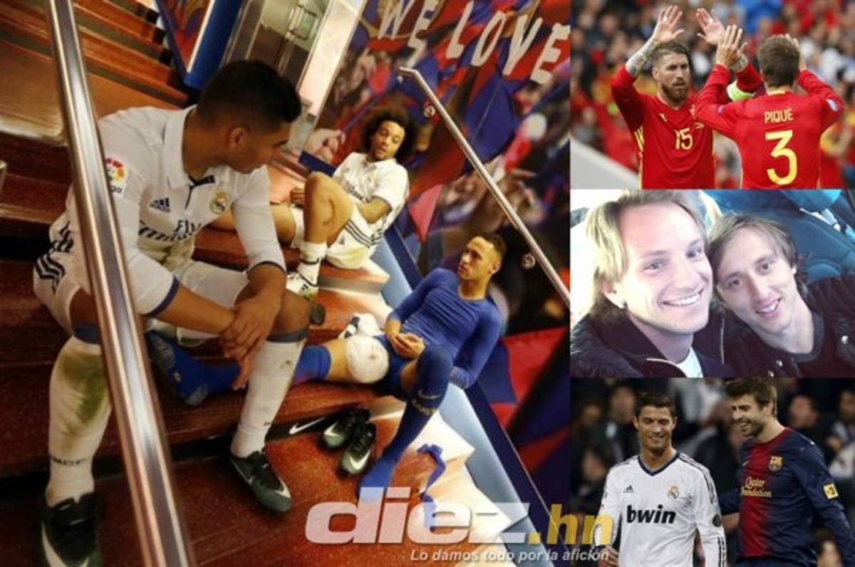 ¡Los cracks que son amigos y rivales en el Clásico Español!