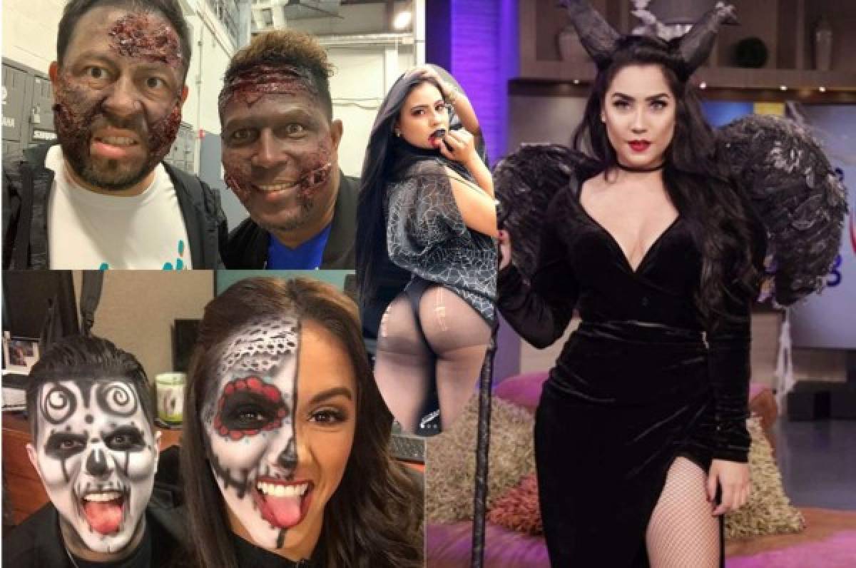 Los disfraces más originales que lucieron reconocidos presentadores hondureños en Halloween 2019