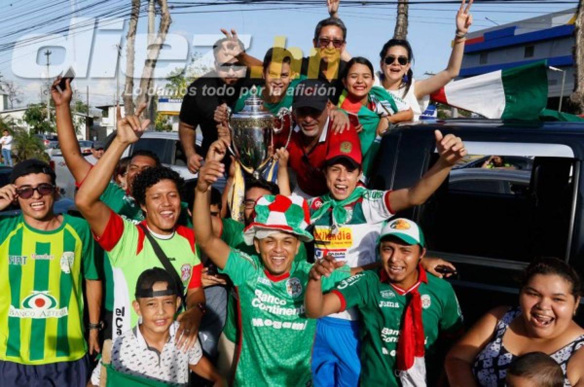 ¡Locura y hermosura! San Pedro Sula sigue celebrando la novena copa del Marathón