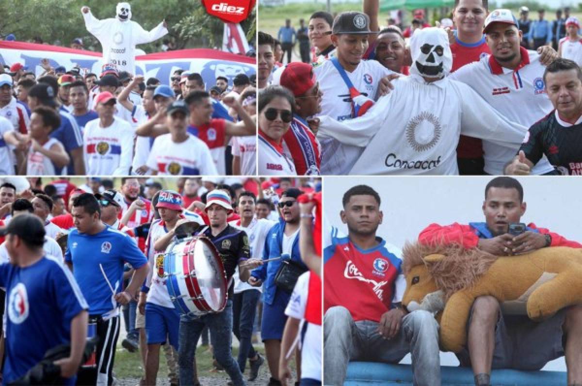 Afición de Olimpia se burla de Motagua antes del clásico en la Pentagonal