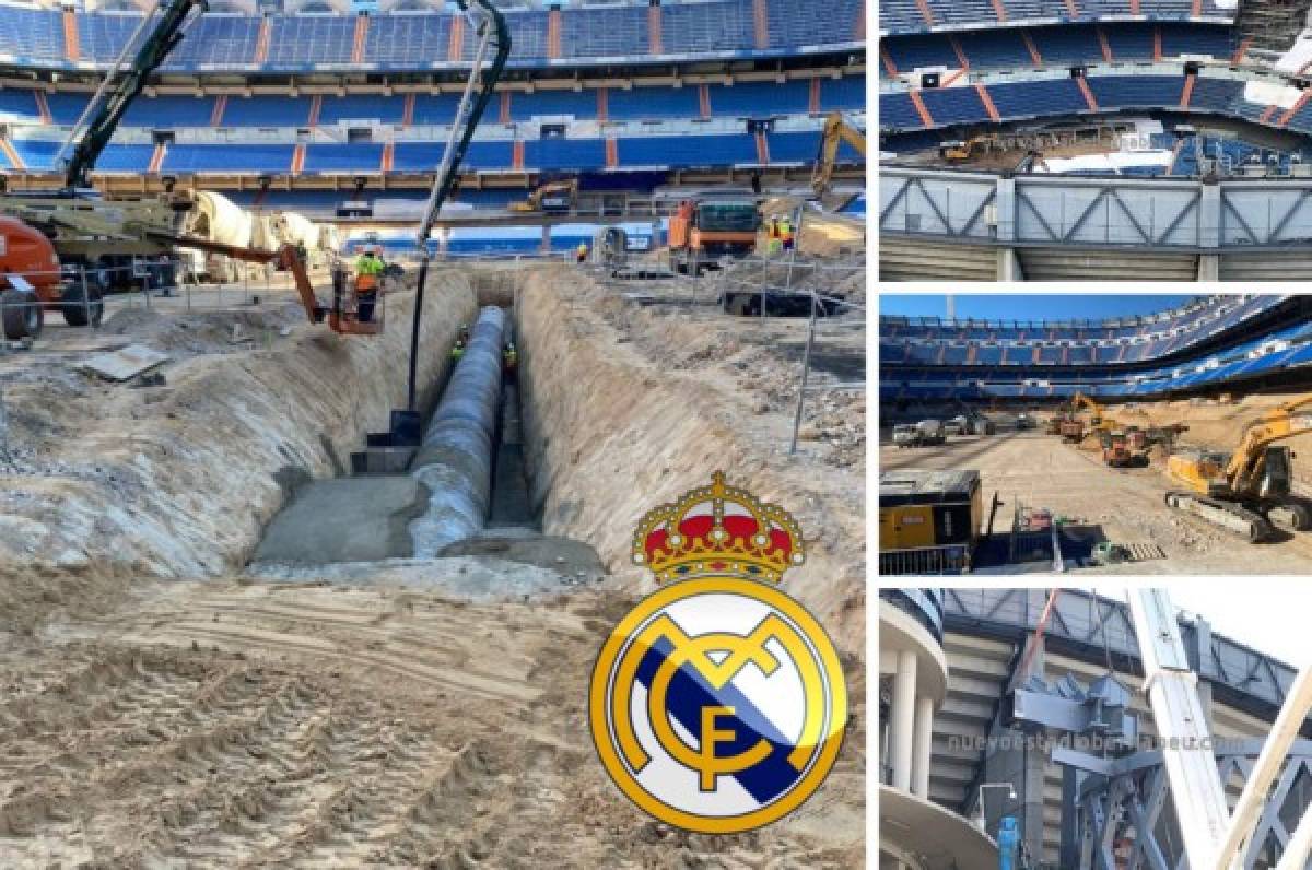 Descubren la megatubería subterránea: Así marcha la remodelación del Santiago Bernabéu