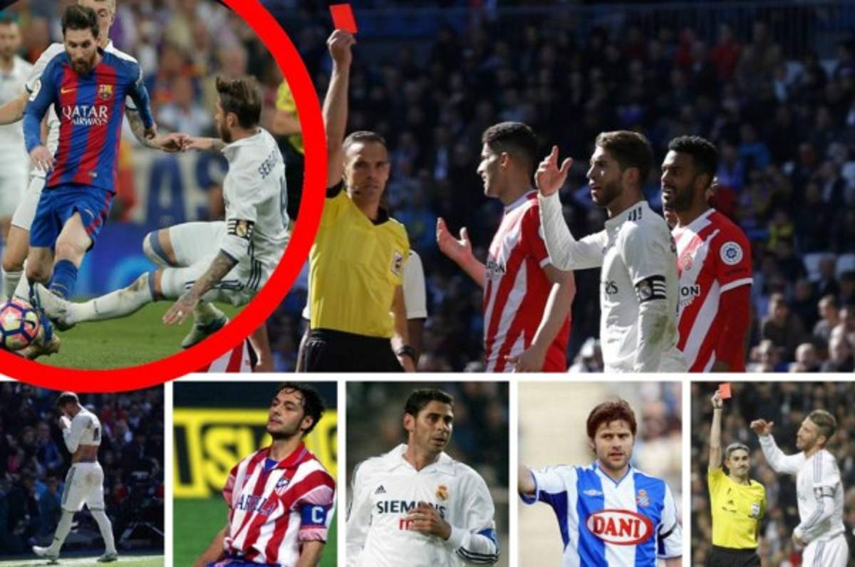 Ninguno del Barcelona: Sergio Ramos y los jugadores más expulsados en La Liga