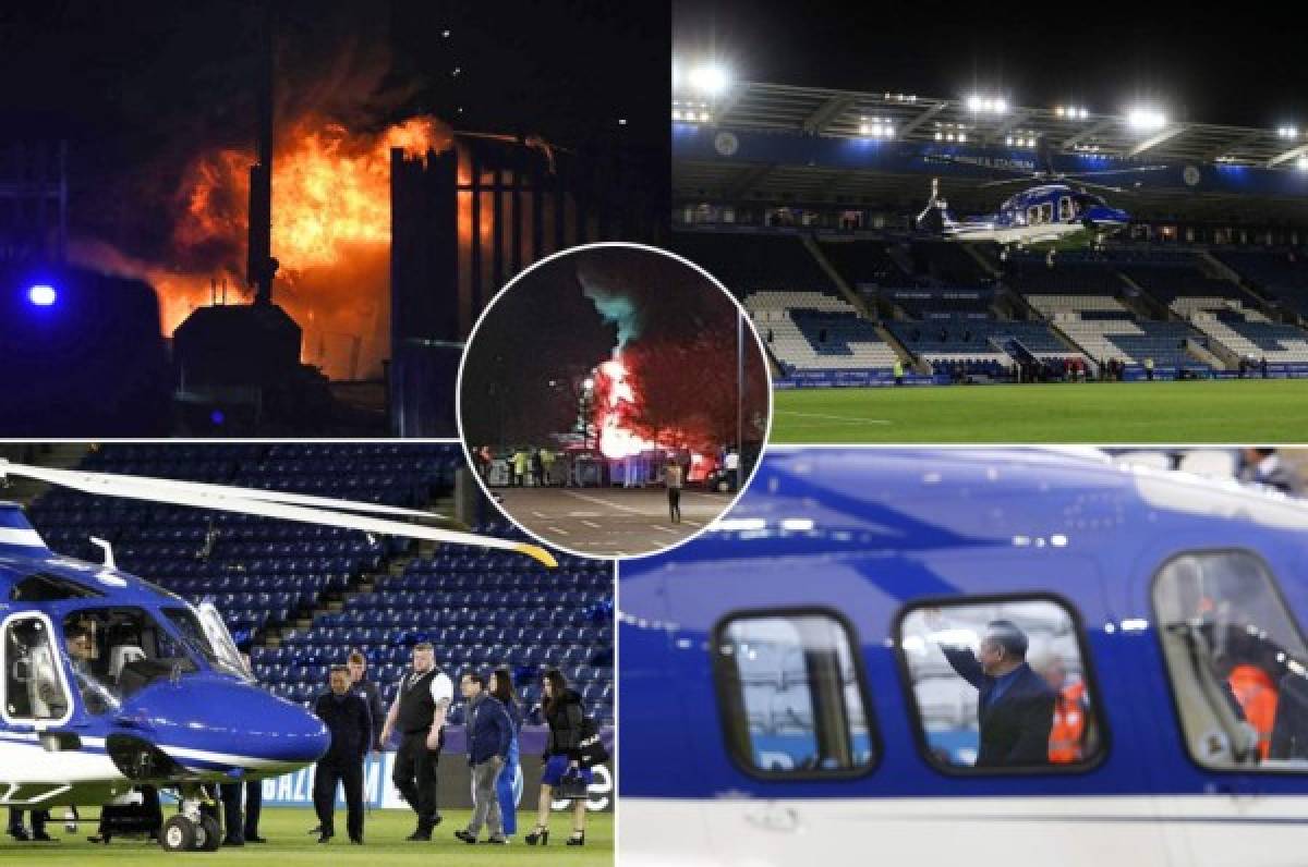 En fotos: Así quedó el helicóptero del presidente del Leicester tras el accidente