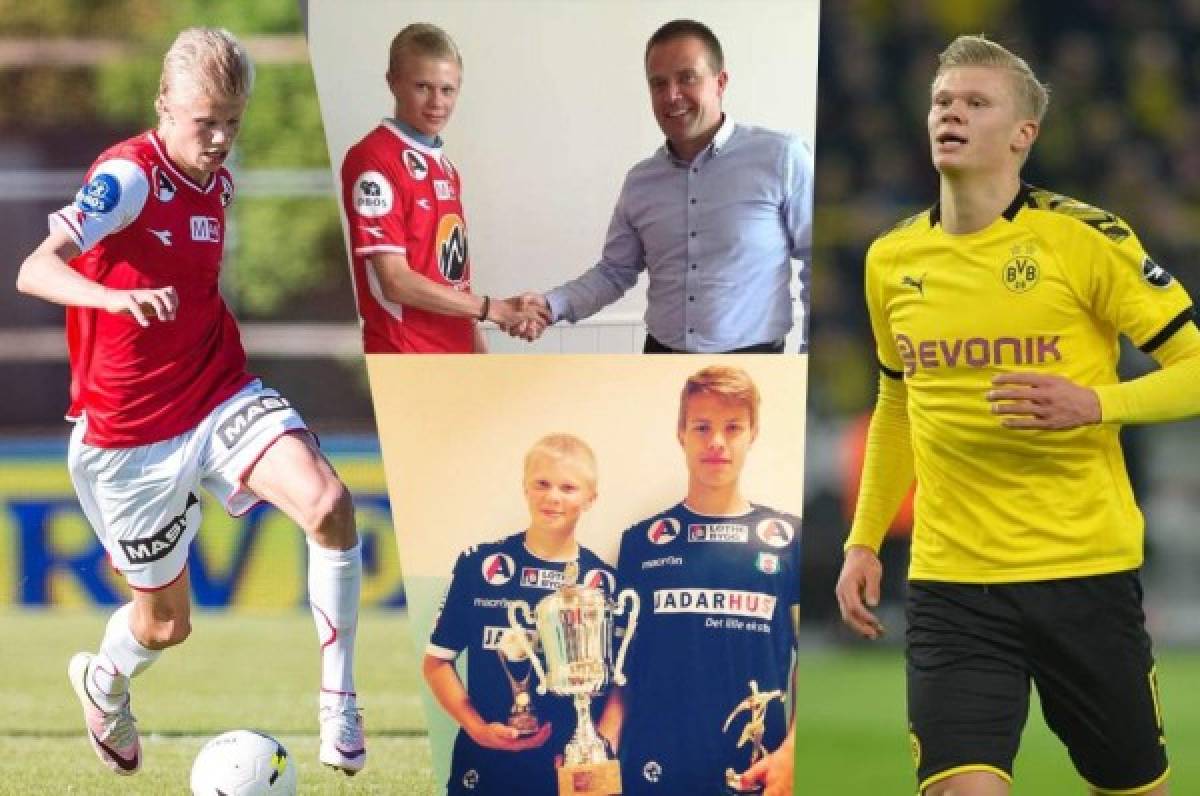 Así ha sido la evolución física de Erling Haaland, el goleador del Borussia Dortmund