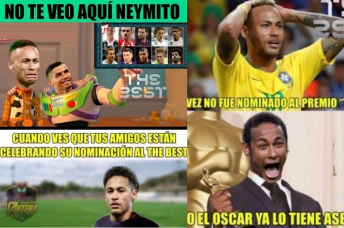 MEMES: Hacen pedazos a Neymar por no ser nominado para los premios The Best
