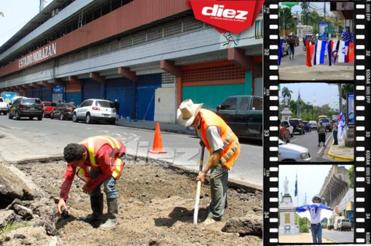 El ambiente en las afueras del Morazán a horas del Honduras-Costa Rica