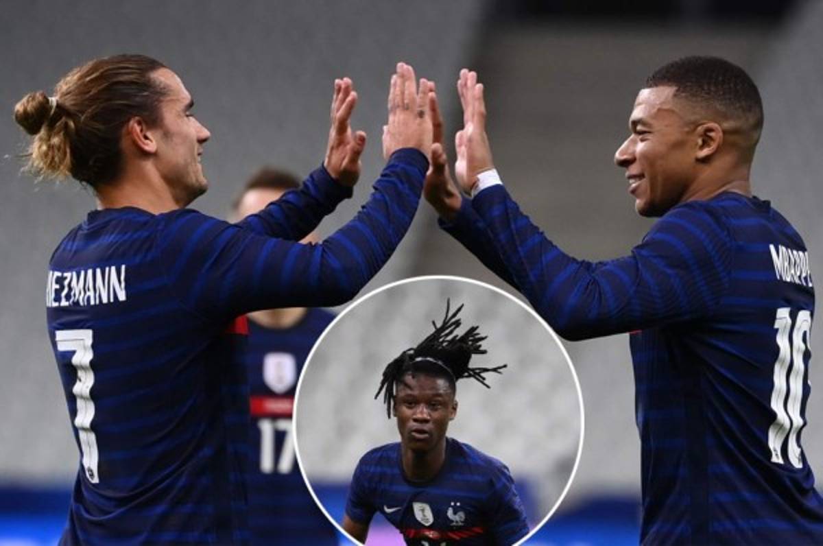 Francia golea 7-1 a Ucrania, con Camavinga y Giroud haciendo historia