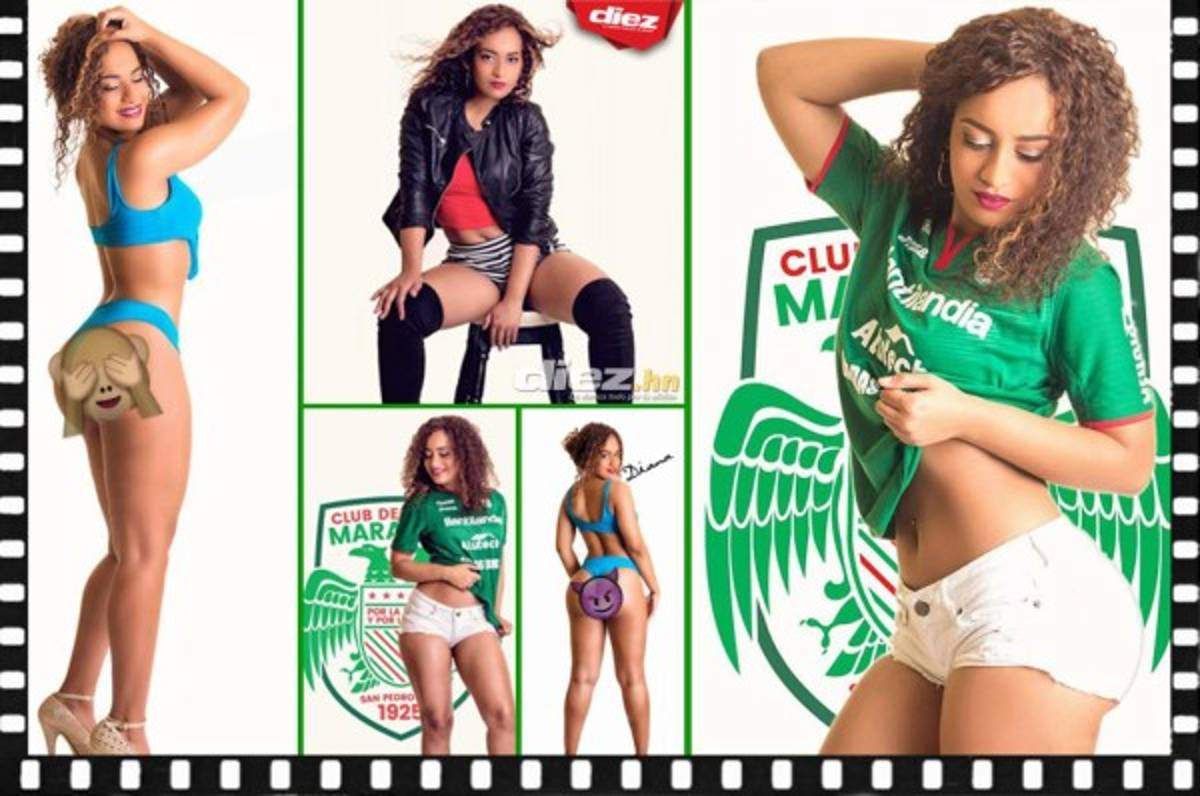 Diana Johnson, la sexi aficionada que calienta el Real España-Marathón