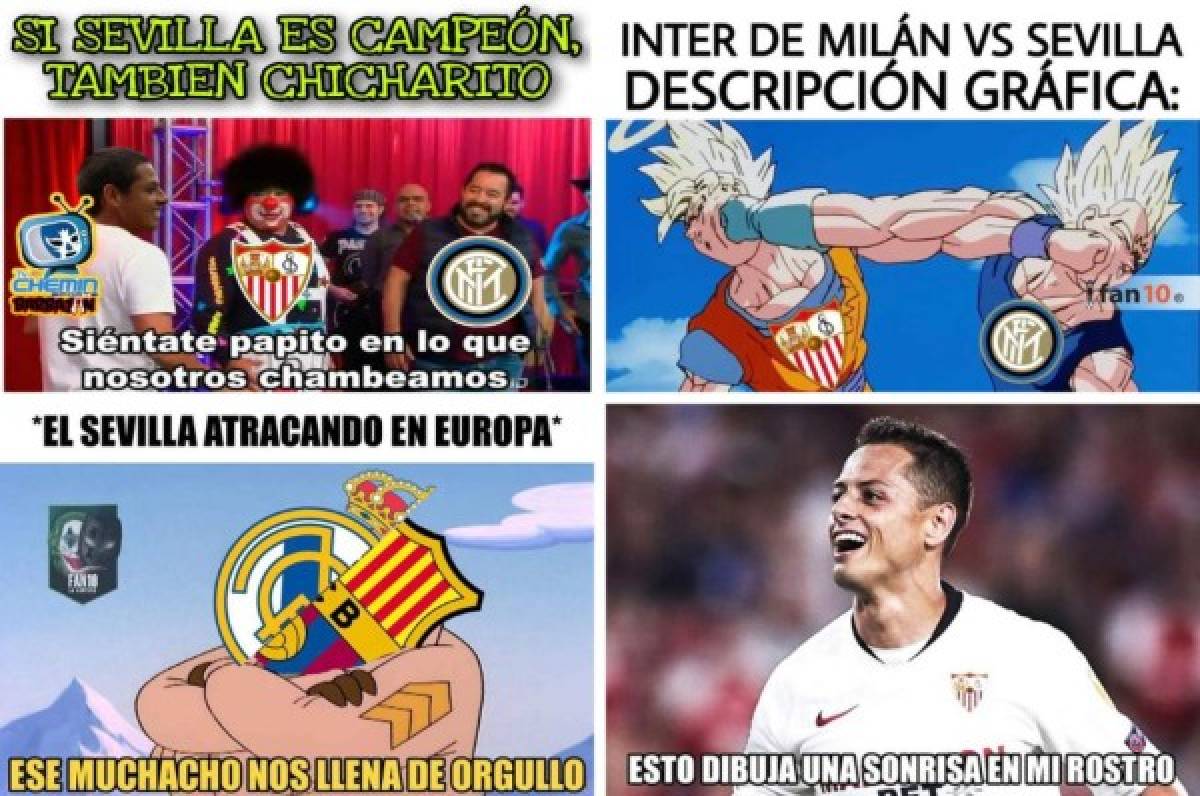 Los memes destrozan al Inter y Chicharito tras el nuevo título de Europa League del Sevilla