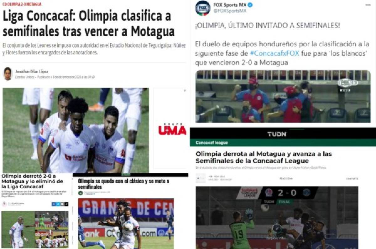 'El León impone autoridad': La prensa internacional sobre la eliminación de Olimpia a Motagua en Liga Concacaf  