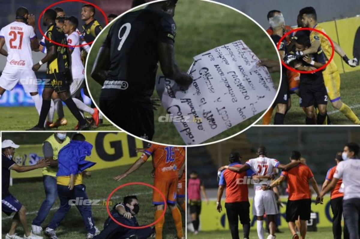 El fuerte calentón entre Rocca y Bengtson, la emotiva pancarta de Agámez y los golpes en El Progreso