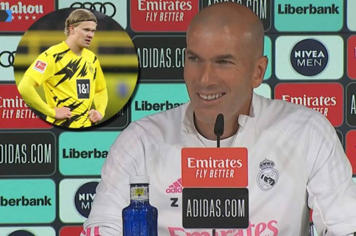 La contundente respuesta de Zidane sobre el bombazo que daría el Real Madrid con Haaland