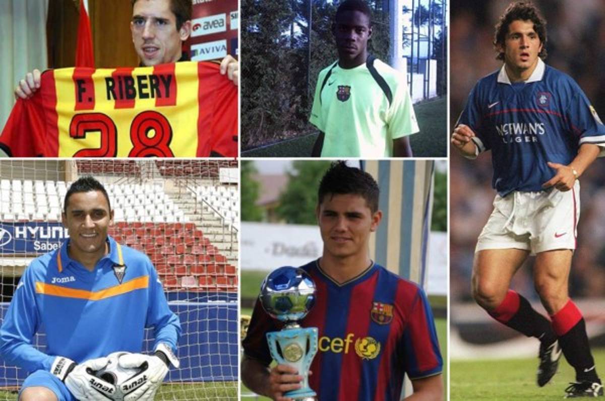 Grandes estrellas del fútbol que no sabías donde habían jugado antes