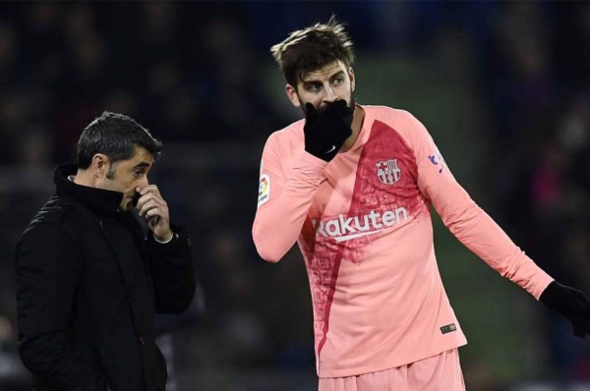 La reacción de Gerard Piqué al claro penal no pitado a Vinicius en el Bernabéu