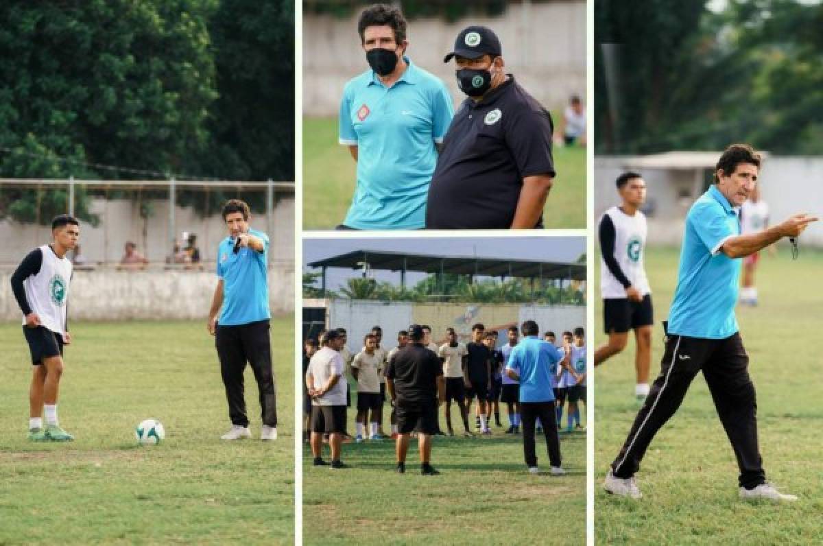 Extraña las canchas: así fue captado el entrenador Héctor Vargas en su visita a prestigiosa academia sampedrana