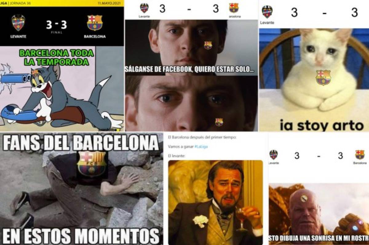 Masacran al Barcelona con divertidos memes tras no poder contra el Levante en la liga española