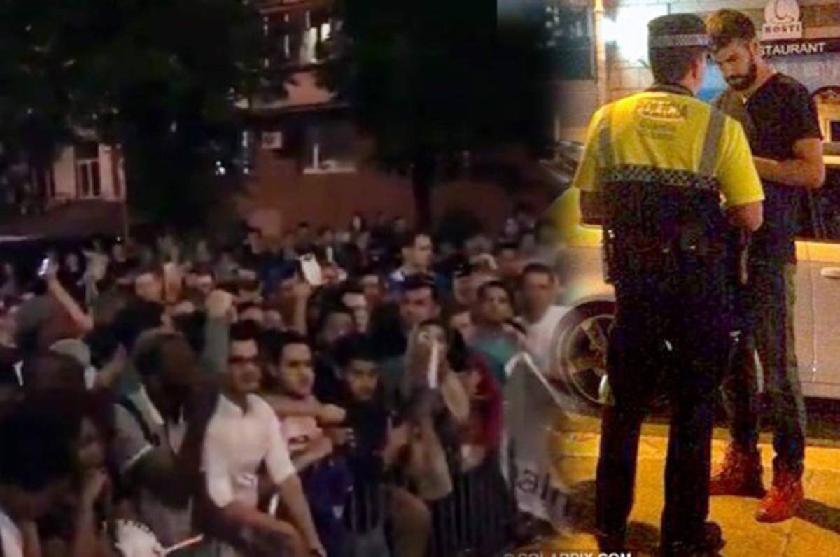 Aficionados del Real Madrid no perdona a Gerard Piqué en Kiev previo a la final