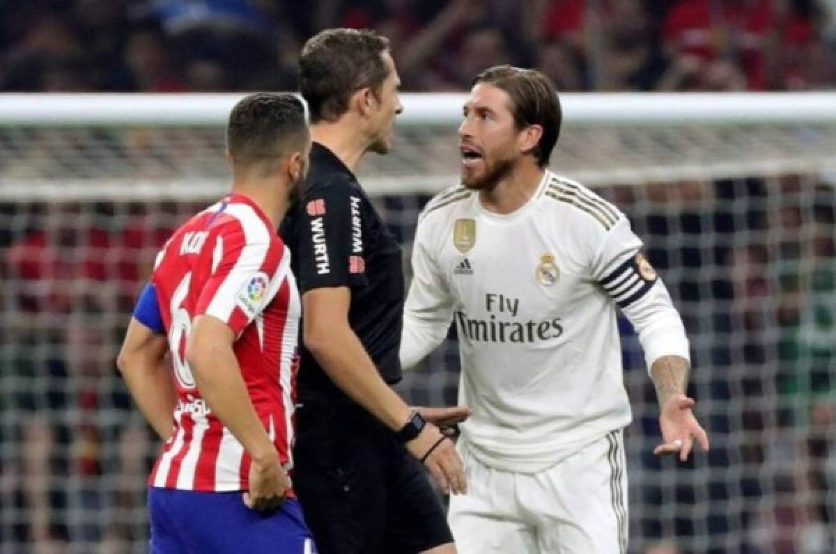 La severa sanción que puede recibir Sergio Ramos por insultar a un árbitro en el derbi