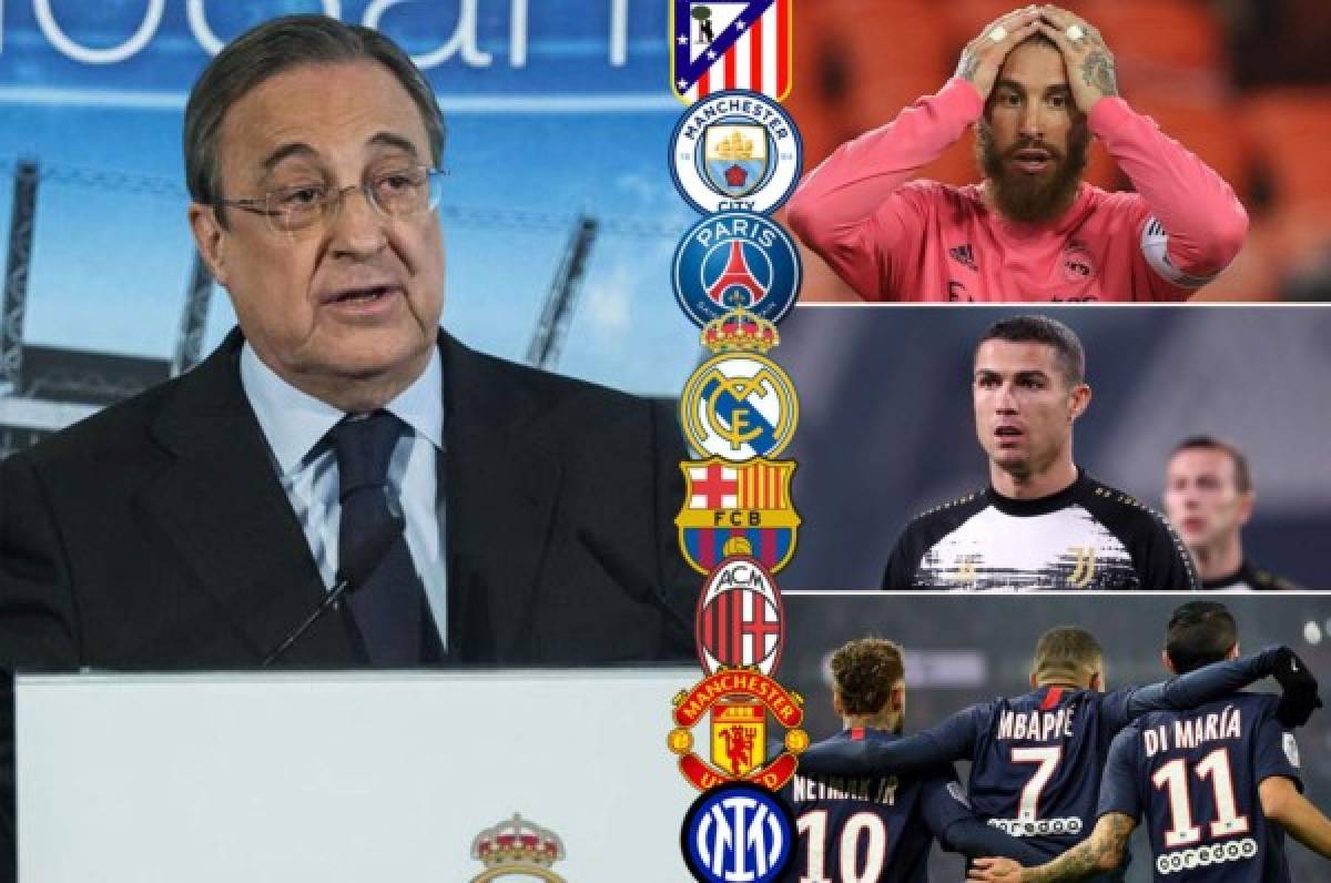 Los 12 puntos claves de Florentino Pérez: inicio de la Superliga, Ramos, Vinicius, Mbappé y Cristiano Ronaldo