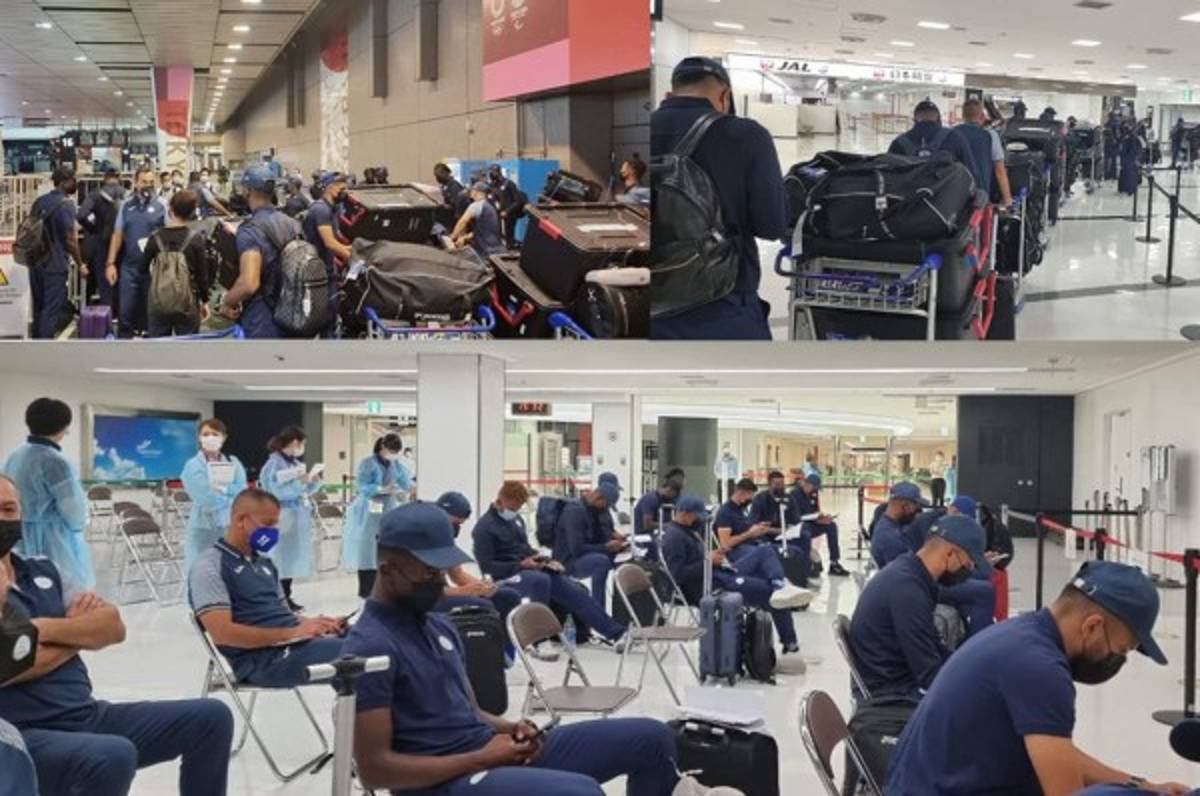 Sub-23 de Honduras llegó a Tokio, Japón bajo fuertes medidas de bioseguridad para buscar el sueño olímpico