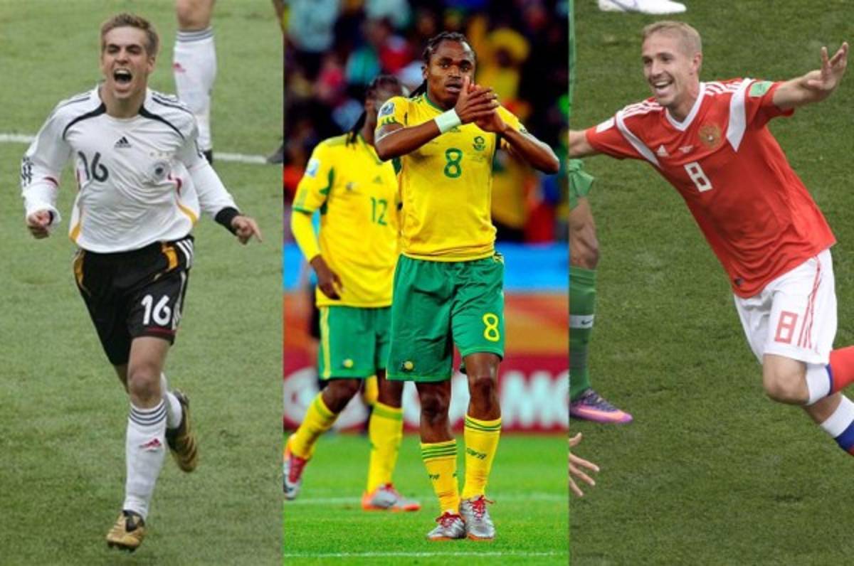 Yuri Gazinski anota el primer gol en el Mundial de Rusia 2018