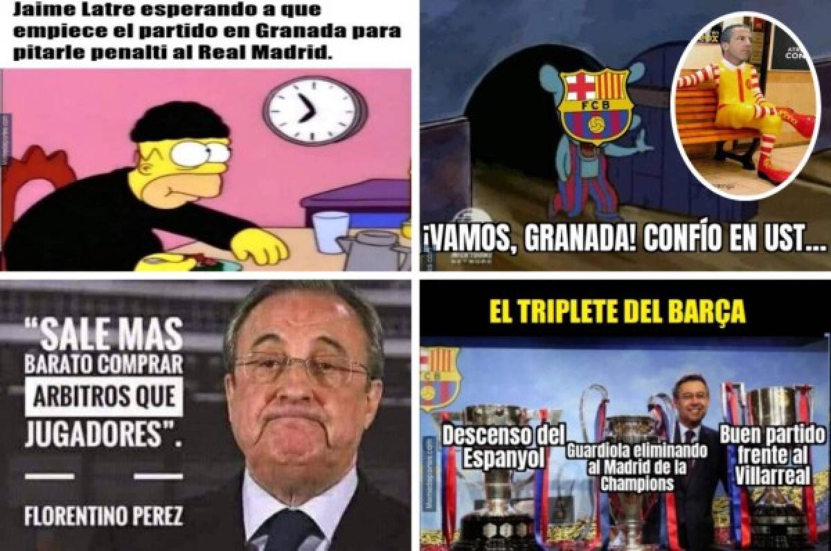 Barcelona y el VAR, víctimas de los memes tras el triunfo del Real Madrid contra Granada con sabor a título