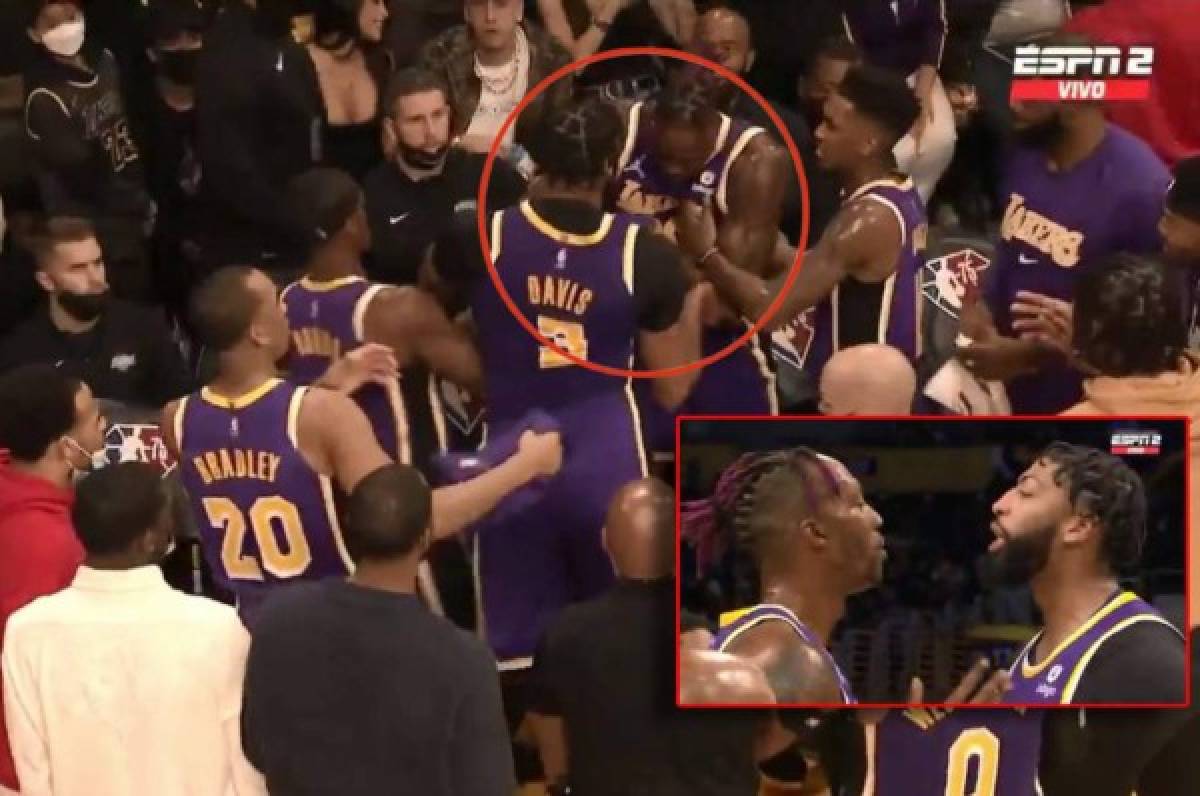 Imperdible: Davis y Howard de los Lakers protagonizan bochornosa pelea en pleno partido ante Suns
