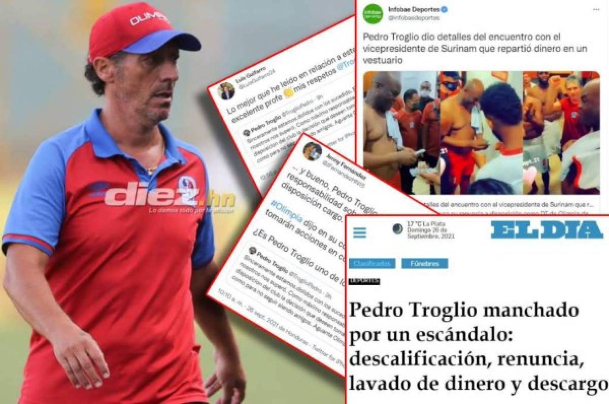 'Manchado por un escándalo': así reaccionó la prensa tras la disposición de renuncia de Pedro Troglio del Olimpia