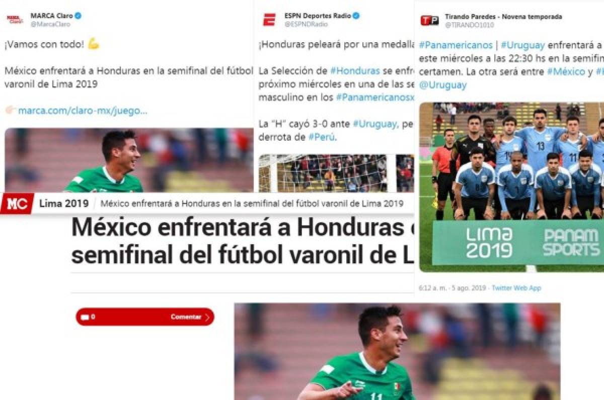 Honduras se enfrentará a México en los Panamericanos y esto dicen los medios