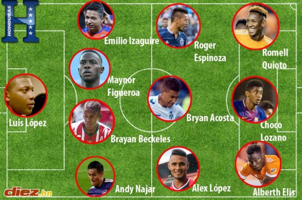 ¡SOBRESALIENTE! Así sería el equipo titular de Honduras solo con legionarios