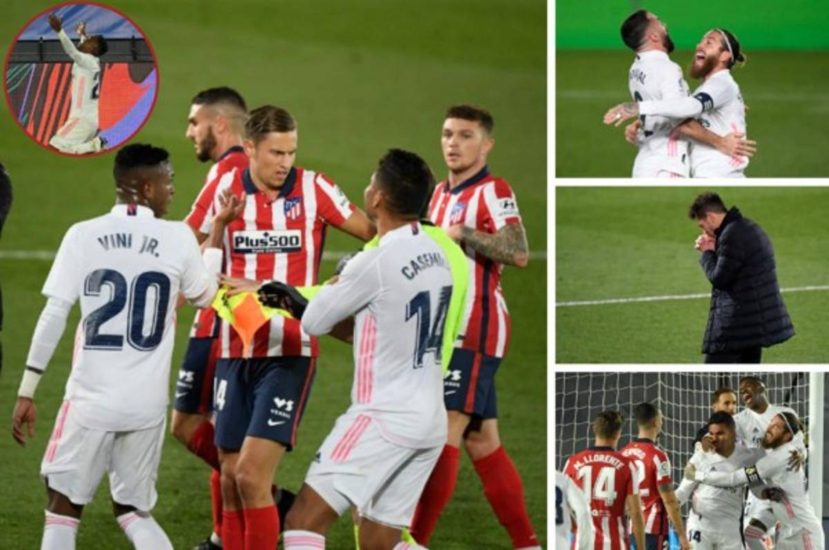 La bronca de Vinicius, la tensión del Cholo y la euforia de Casemiro en el Real Madrid-Atlético