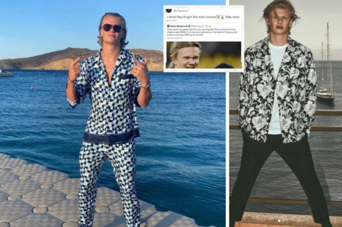 Haaland rompe el silencio y responde por la cuenta que pagó en un restaurante: 'se olvidaron los platos principales'