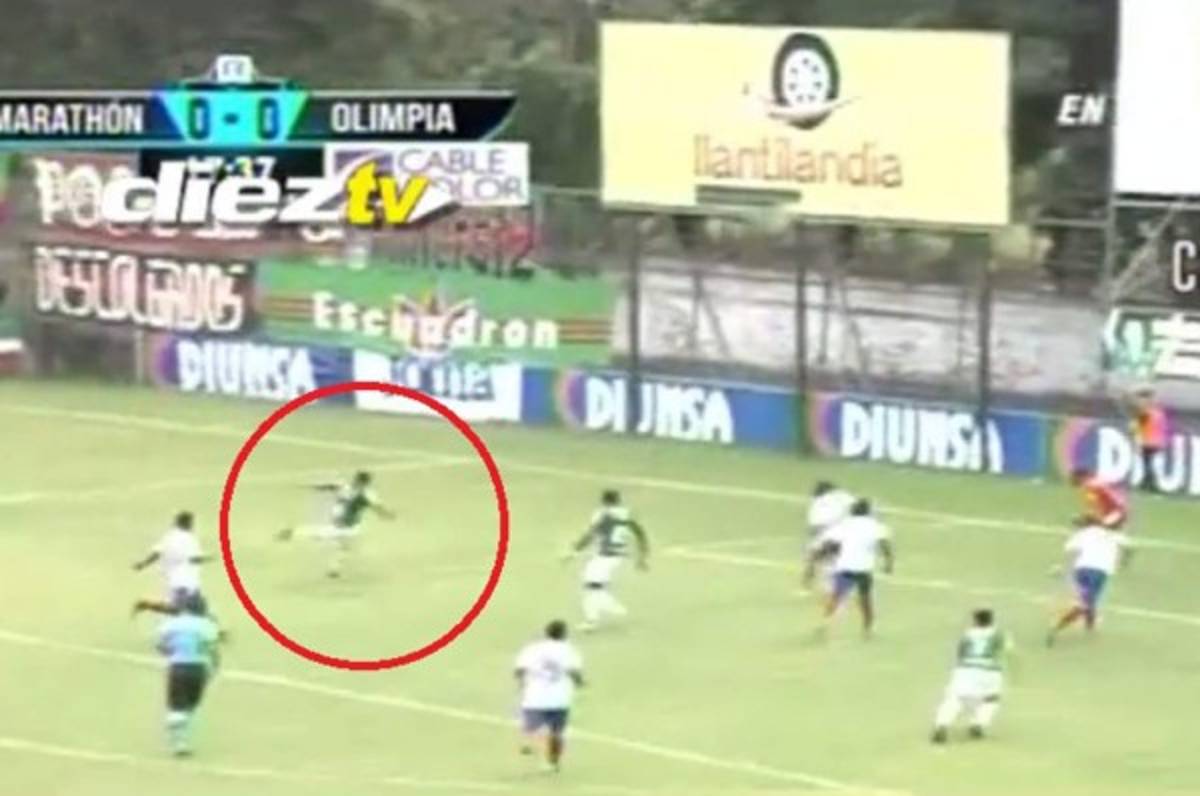 Con golazo de Walter Martínez, Marathón está derrotando al Olimpia