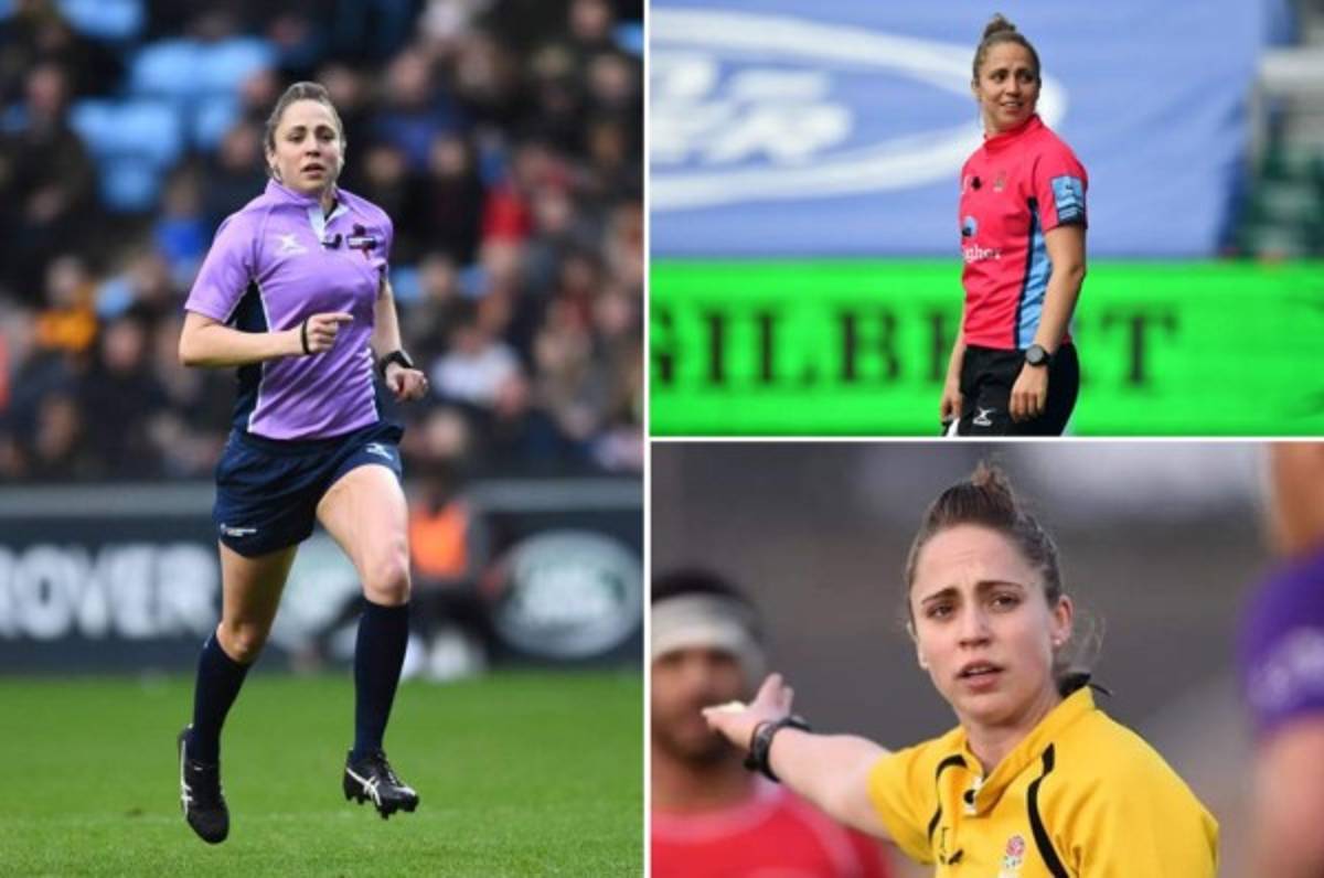 Sara Cox, primera mujer árbitra en dirigir un partido de Premiership de Rugby