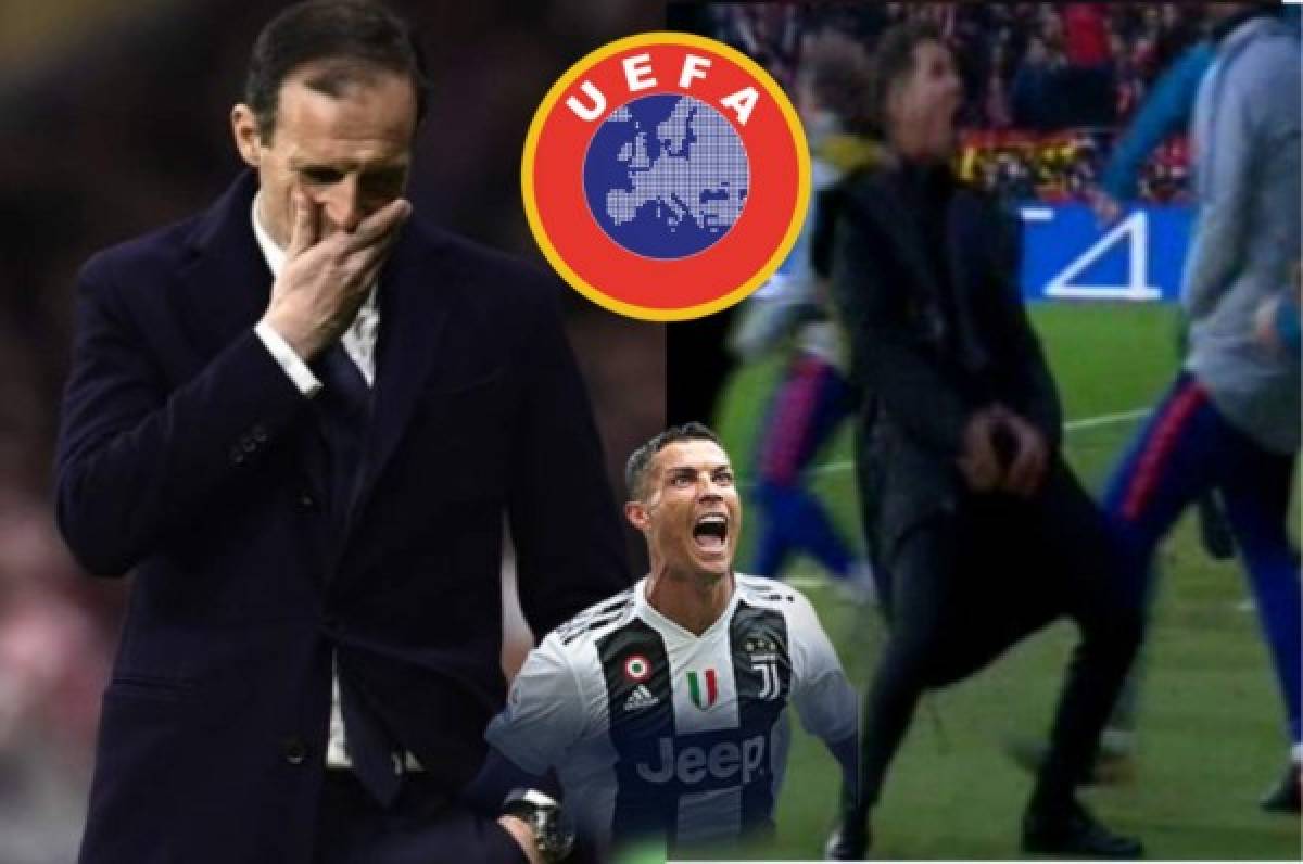 La UEFA abre expediente contra Diego Simeone y Massimiliano Allegri