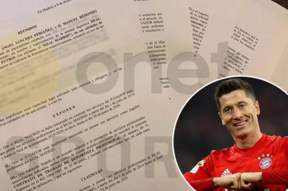 El contrato que Lewandowski tenía que firmar con el Real Madrid: salarios y las actividades prohibidas