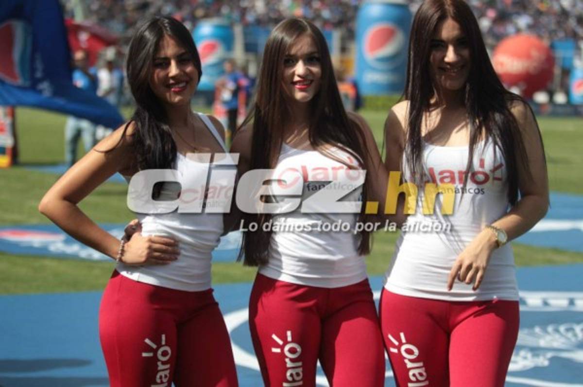 ¡De infarto! Las chicas más espectaculares de la final Motagua-Honduras Progreso