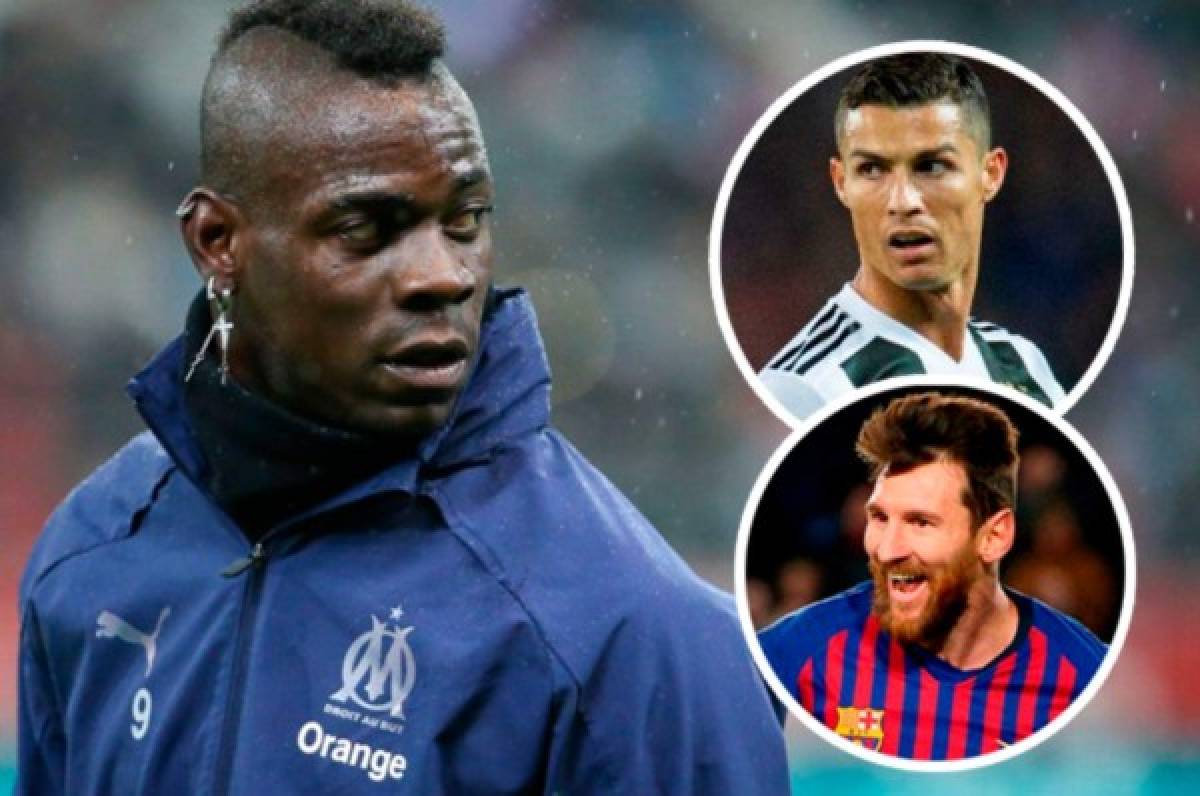 Balotelli alaba a Messi y fulmina a Cristiano Ronaldo tras el partido contra Liverpool