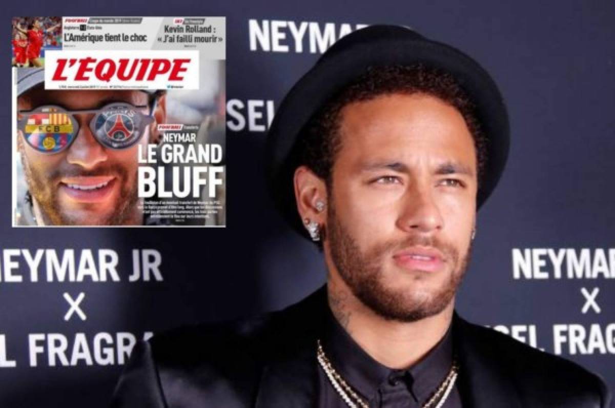 Polémica portada del diario francés L'Equipe: 'Neymar, la gran mentira'  