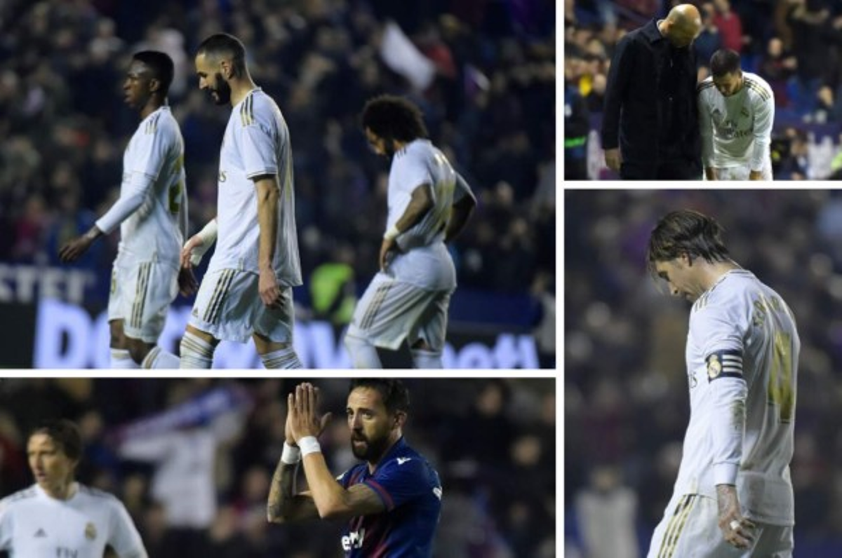 Caras largas, el gesto de Hazard tras la nueva lesión y el 'look' de Isco en la derrota del Real Madrid  