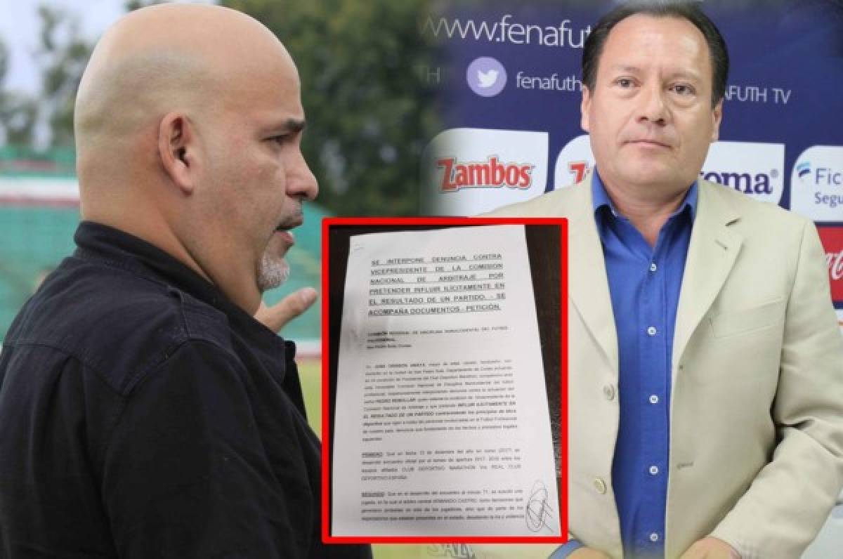 Marathón denuncia a Pedro Rebollar y pide suspensión de por vida en la Comisión de Disciplina