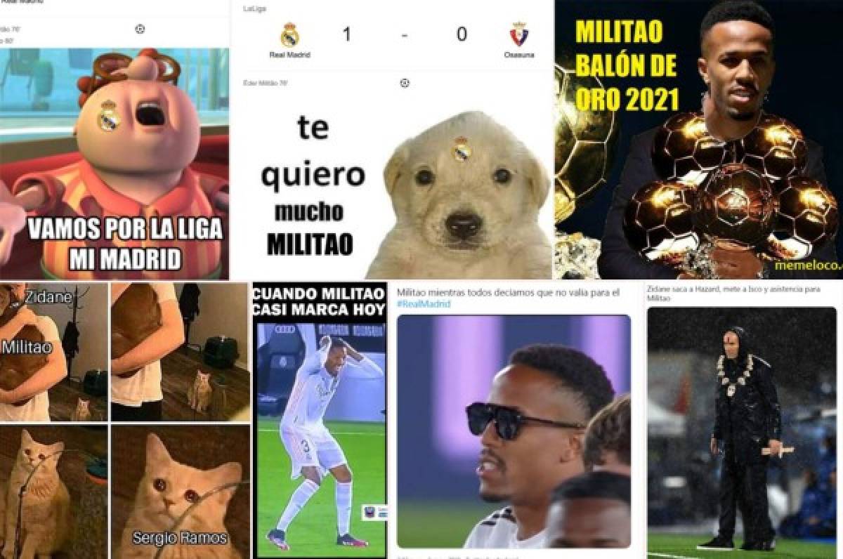 Militao se roba el show: los divertidos memes que dejó el triunfo del Real Madrid ante Osasuna