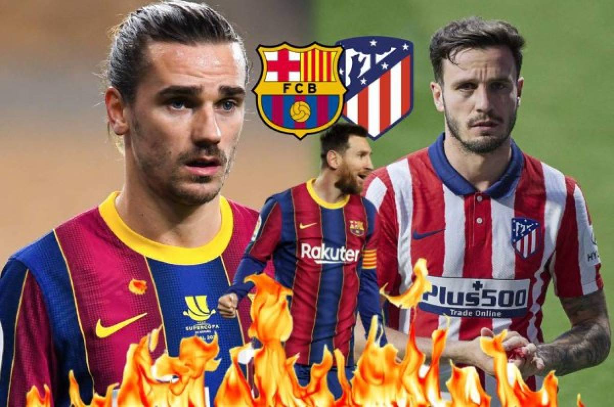 Trueque por Messi: Barcelona y Atlético meditan posible intercambio entre Griezmann-Saúl Ñíguez