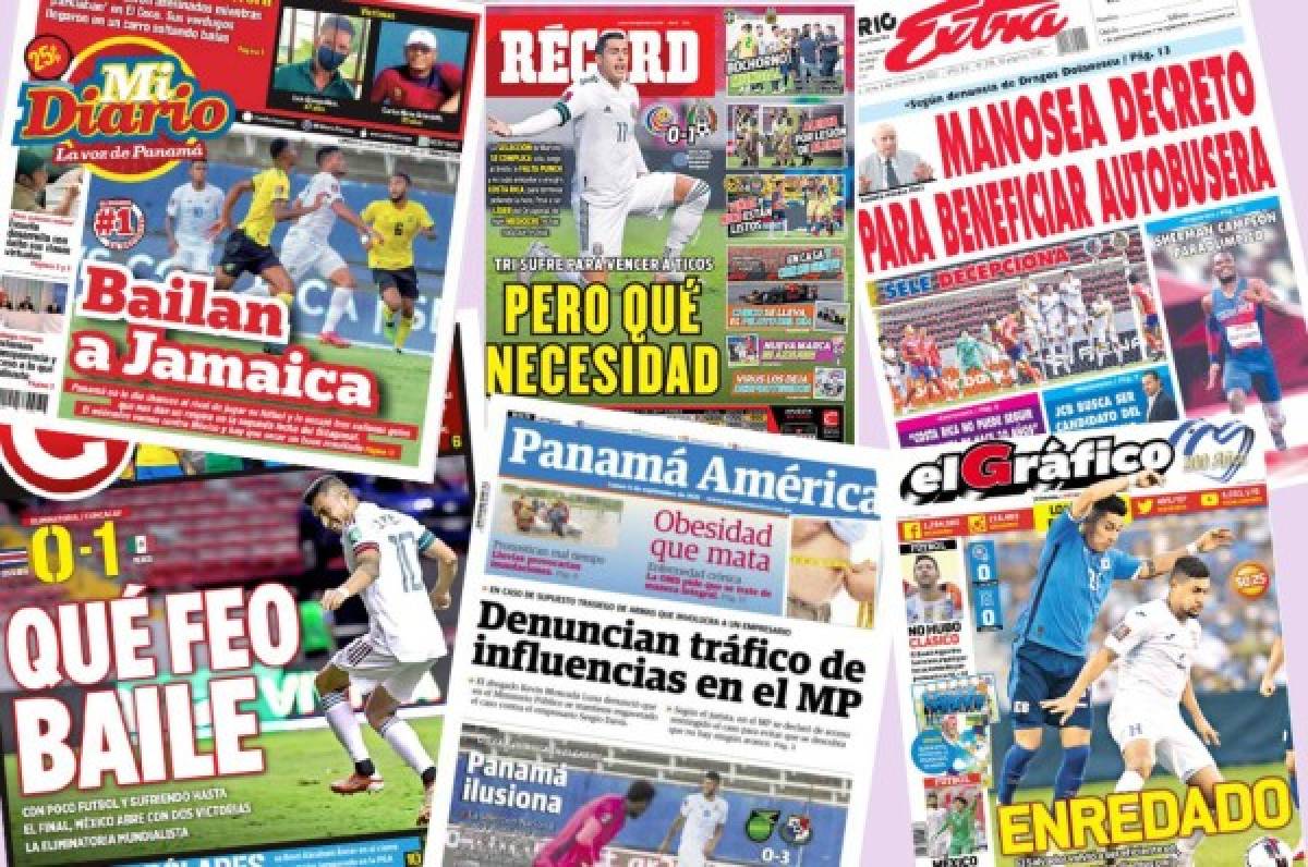 'Punto amargo', 'Poca magia', 'Panamá ilusiona', 'decepción tica': las portadas de los diarios en Concacaf