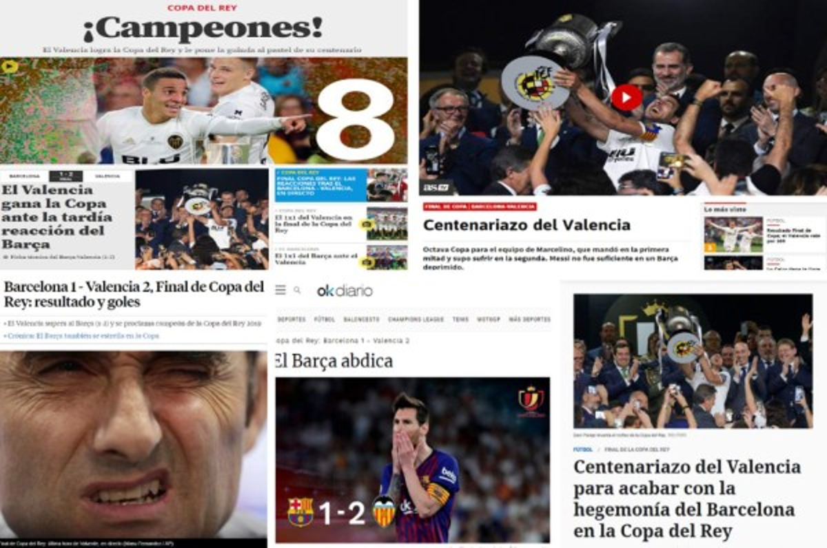La prensa internacional 'liquida' al Barcelona tras perder la final de la Copa del Rey