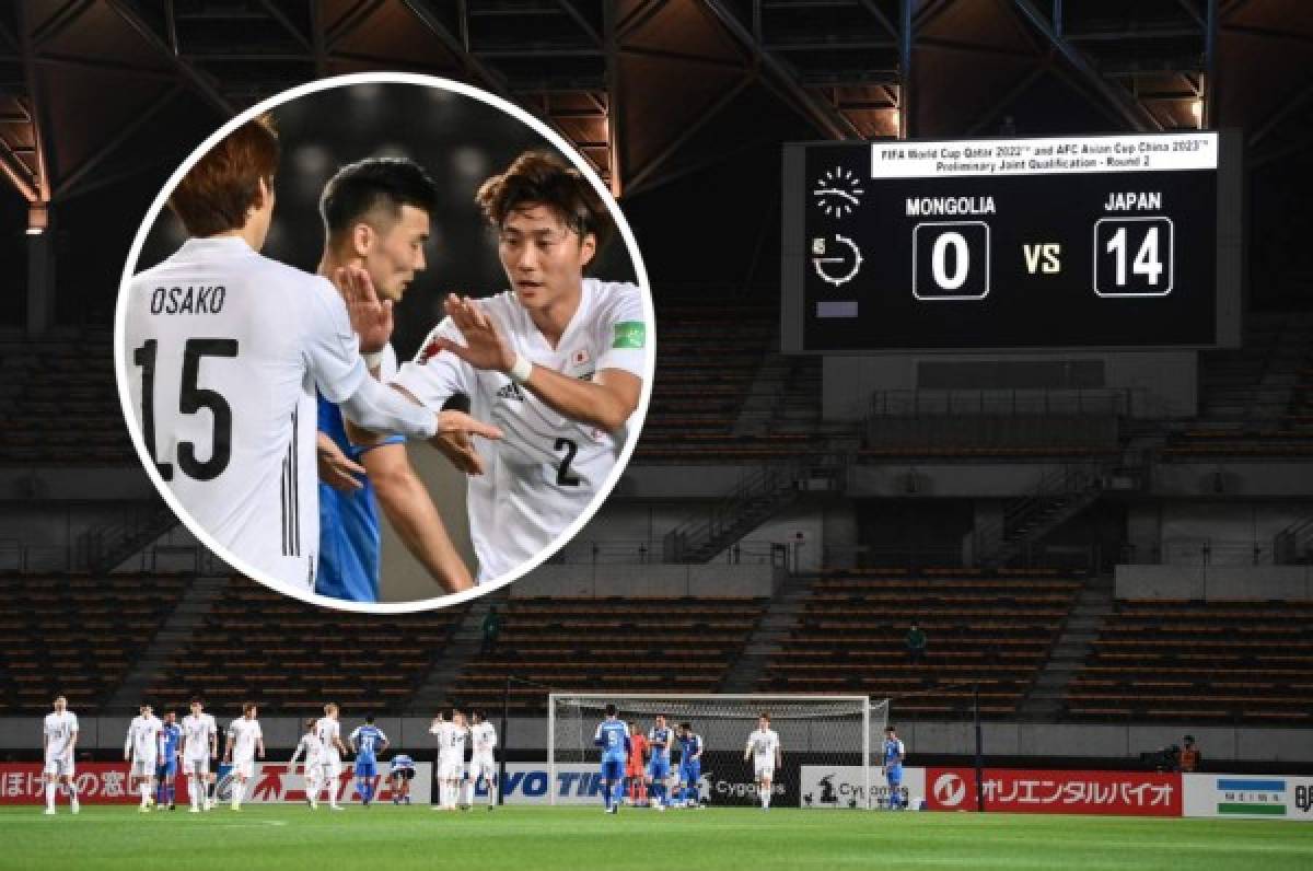 Japón humilló de manera escandalosa e histórica a Mongolia en las eliminatorias rumbo a Catar 2022
